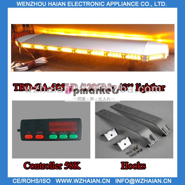 47インチオレンジ色のledライトバーフラットベッドレッカー車レッカー車プラウtbd-ga-505ldストロボ点滅警告問屋・仕入れ・卸・卸売り