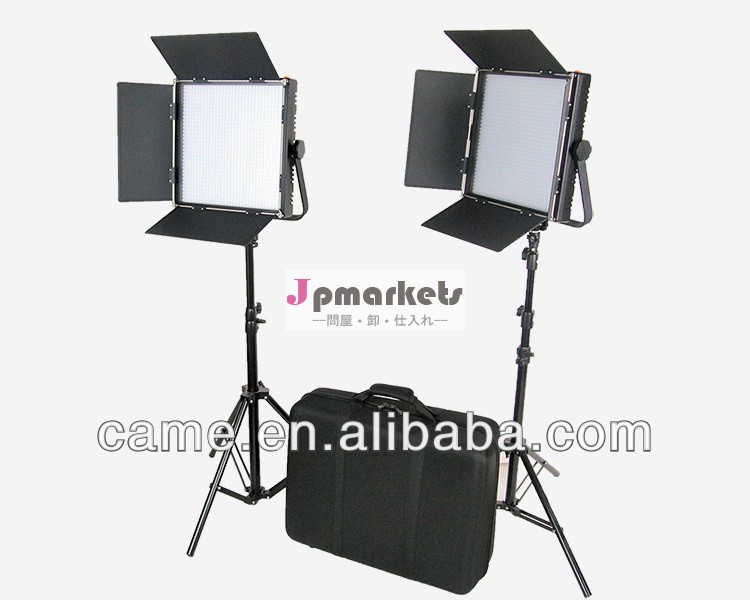 来た- テレビ高cribi- 色2×1024スタジオのテレビledのビデオライト照明+free袋問屋・仕入れ・卸・卸売り