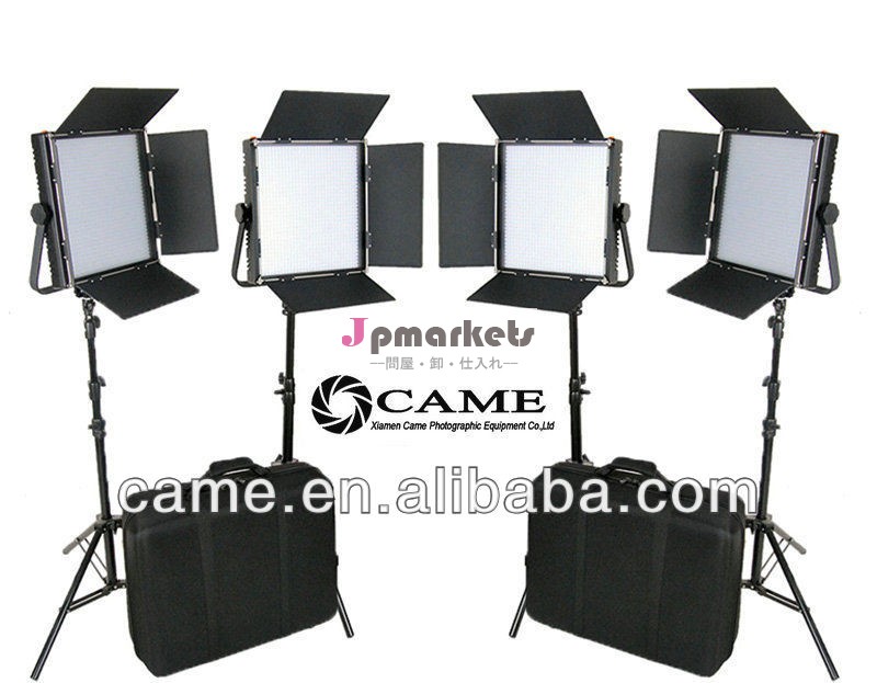 来た- テレビ高cribi- 色4×1024スタジオのテレビledのビデオライト照明+free袋問屋・仕入れ・卸・卸売り