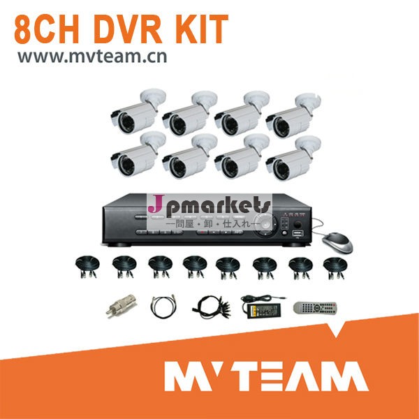 完全なパッケージ8chのcctvシステムキットceと、 fccおよびrohs問屋・仕入れ・卸・卸売り