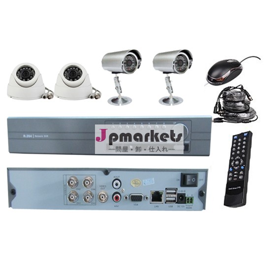 オールインワン4chh。 264cctvdvrセキュリティシステムのカメラ500ギガバイトhdd問屋・仕入れ・卸・卸売り