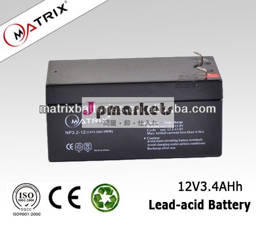 12v3.4ah密閉型鉛酸充電式バッテリー問屋・仕入れ・卸・卸売り