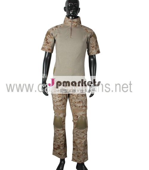 CL34ー0049 ミリタリー作戦服BDUコンバット服人気のマルチカム柄の迷彩半袖上下セット問屋・仕入れ・卸・卸売り