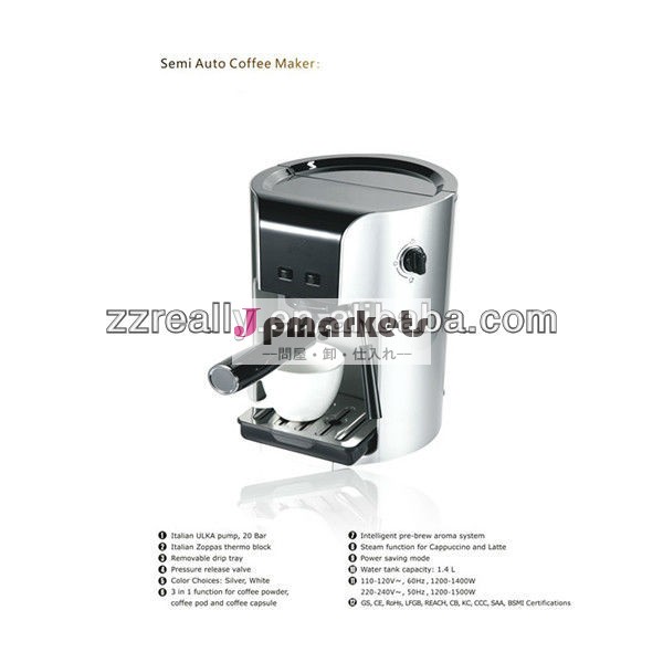 ポンプの圧力のカプチーノコーヒーメーカーce認定品を使用問屋・仕入れ・卸・卸売り