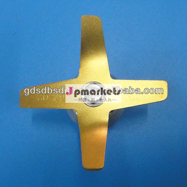 Sus304/420黄金色アイスクラッシャーブレードブレンダー部品( bsvit- 003g)問屋・仕入れ・卸・卸売り