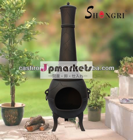 鋳鉄bbqは火格子付きchimineaパティオヒーター問屋・仕入れ・卸・卸売り