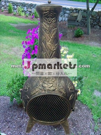 鋳鉄chiminea屋外バラ問屋・仕入れ・卸・卸売り