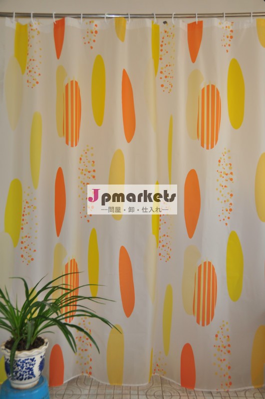 bathroonプラスチックpevaシャワーカーテン問屋・仕入れ・卸・卸売り