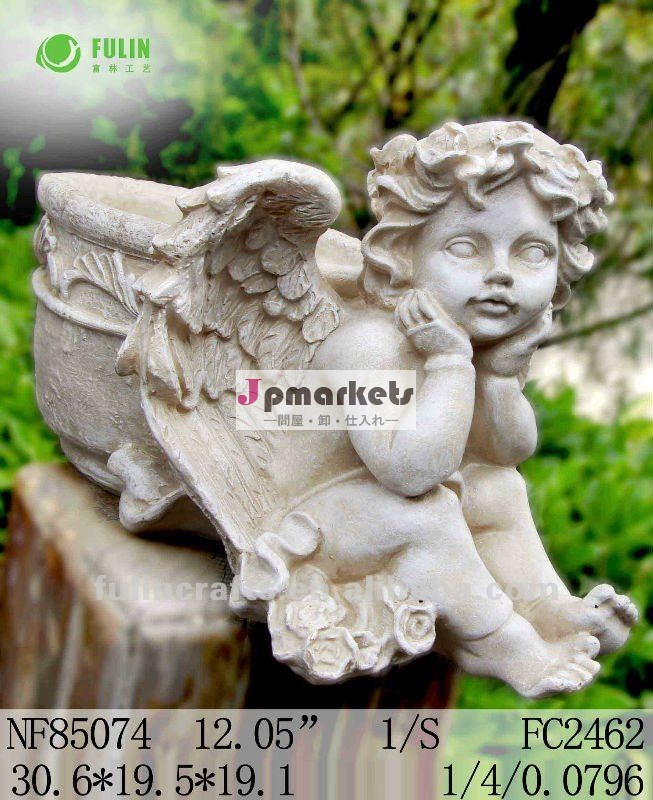 polyresinの天使の装飾の庭の植木鉢問屋・仕入れ・卸・卸売り