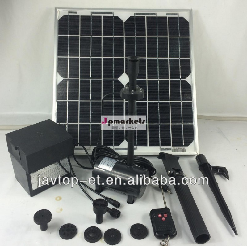 25wsolarとバッテリ駆動の庭の噴水、 リモコンが含まれていソーラー噴水。問屋・仕入れ・卸・卸売り