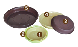 2013熱い販売のプラスチック製の花鉢皿様々な大きさを問屋・仕入れ・卸・卸売り