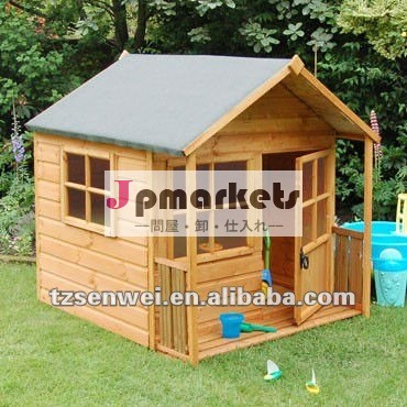 木製ホット子供の家、 子供の屋外木製のプレイハウス、 屋外木のおもちゃの家問屋・仕入れ・卸・卸売り