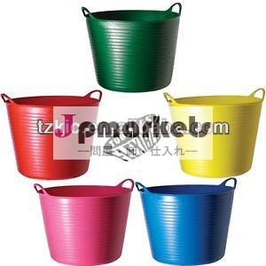 本物のフレキシブルtubtrugバケット25リットル浴槽トラッグウマdiy理想的なガーデニング車の使用問屋・仕入れ・卸・卸売り