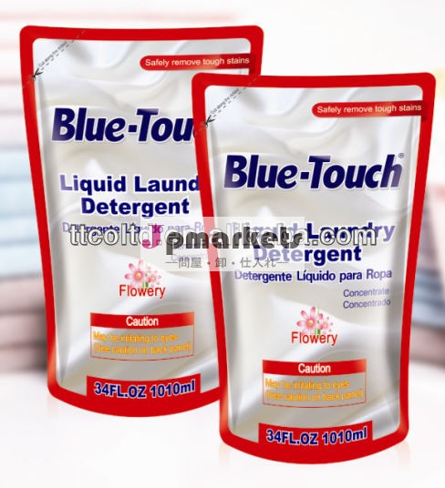 2013青- タッチ袋パッケージ花いっぱいのconcentrade液体洗濯洗剤問屋・仕入れ・卸・卸売り