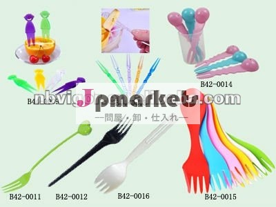B42- シリーズ- 1監査コカ食品グレード使い捨てプラスチックフォーク問屋・仕入れ・卸・卸売り