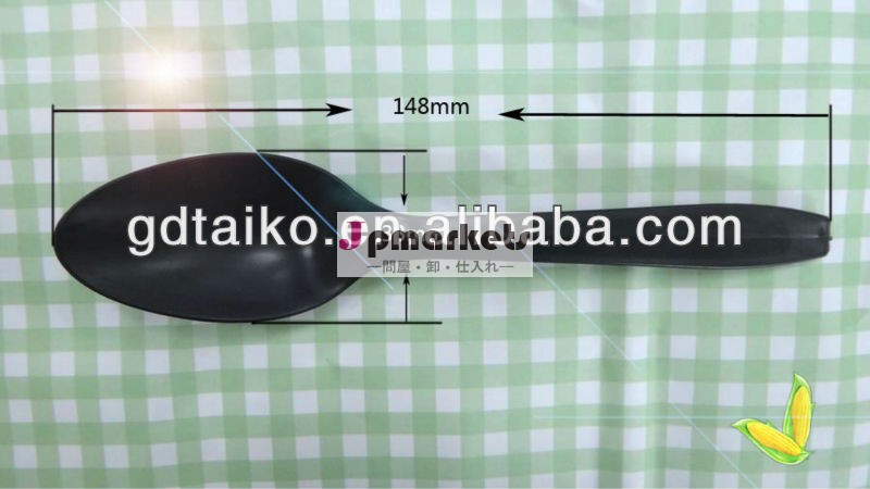 6" 健康的なコーンスターチ使い捨ての生分解性プラスチックスプーン問屋・仕入れ・卸・卸売り