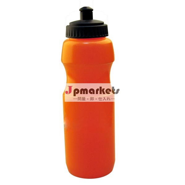 オレンジ色カスタマイズされた750ミリリットルpeちゃちなプラスチック製のスポーツボトルbpaフリー問屋・仕入れ・卸・卸売り