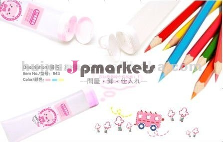 義烏株式のプラスチックペンポータブルペン収納ボックス保存用チューブ問屋・仕入れ・卸・卸売り