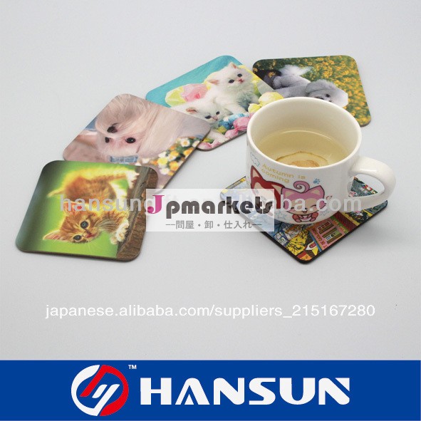 正方形のドリンクコースターhansun販売のための問屋・仕入れ・卸・卸売り