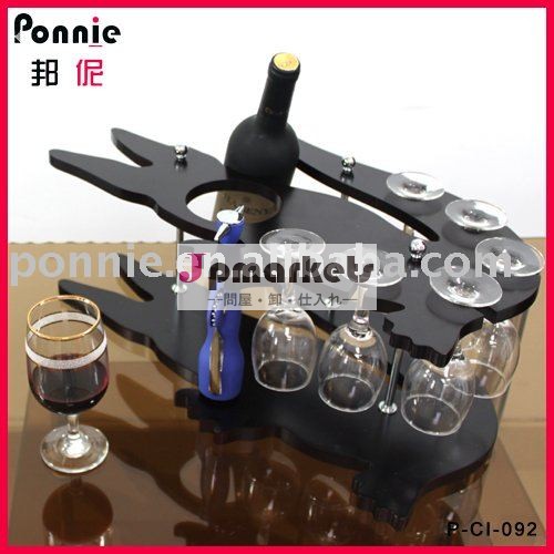 木製ミニカウンターバー設定ponnieワインラックのための問屋・仕入れ・卸・卸売り