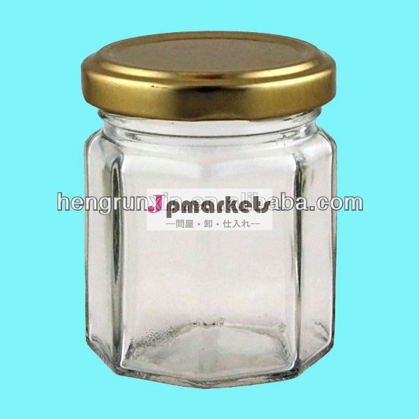 透明なガラス4oz八角形の瓶ジャム用、 蜂蜜、 マーマレード。問屋・仕入れ・卸・卸売り
