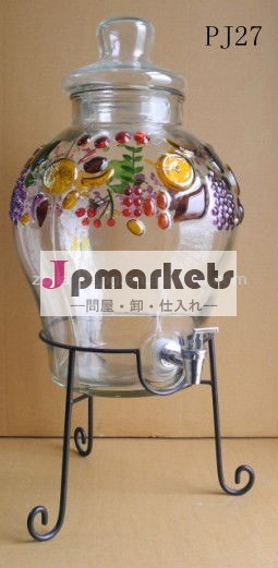 巨大な手塗りデミジョンpj27タップ付きガラス問屋・仕入れ・卸・卸売り