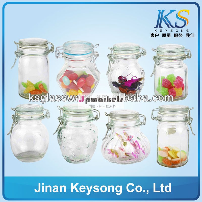 ガラス容器蜂蜜のためのミニkeysong/ジャム/醤油/をpickle化問屋・仕入れ・卸・卸売り