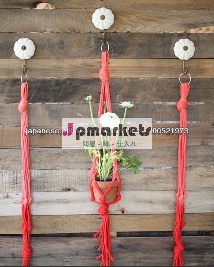 cotton Macrame Plant Hanger , handwork macrame plant hanger . nature macrame plant hanger問屋・仕入れ・卸・卸売り