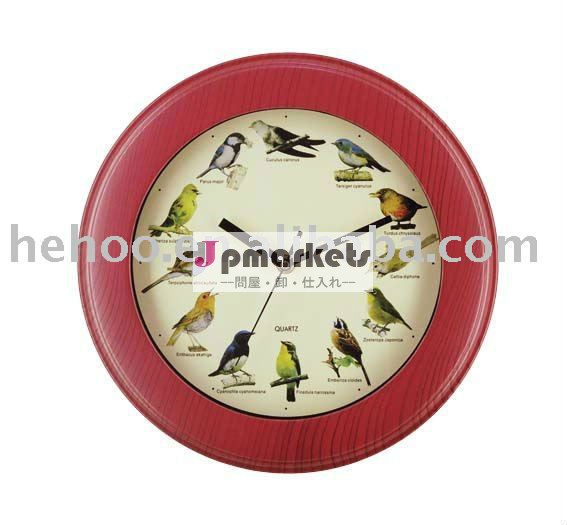 12『 近代楽器ウォールクロック付きbirdcall、 長方形の壁の時計問屋・仕入れ・卸・卸売り