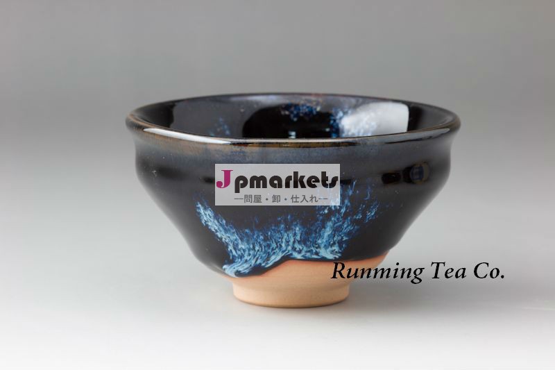 日本への輸出抹茶茶碗黒と青13.5*8cm抹茶椀問屋・仕入れ・卸・卸売り