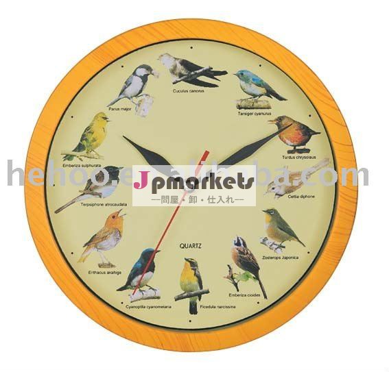 12 " birdcallが付いている現代音楽的な柱時計問屋・仕入れ・卸・卸売り