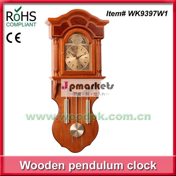 プロモーションギフトの木製の石英振り子壁掛け時計しゅもく問屋・仕入れ・卸・卸売り