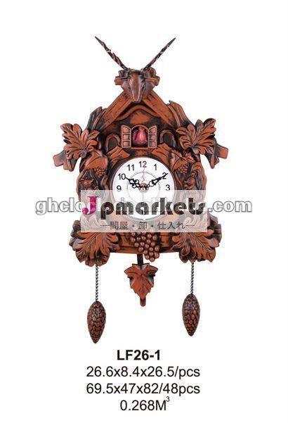 2013擬似木製色のかっこうの柱時計!! LF26-1問屋・仕入れ・卸・卸売り