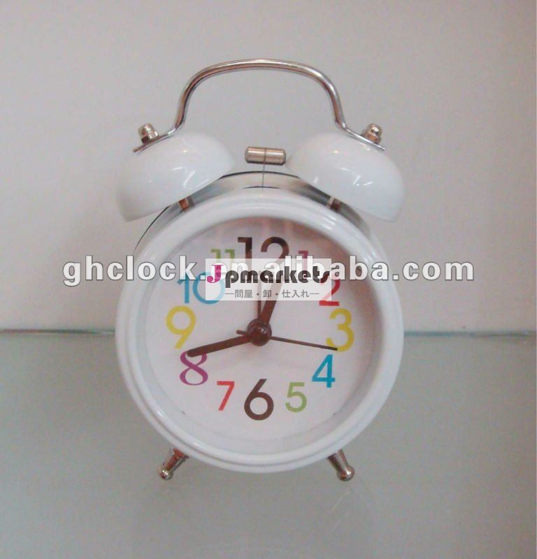 方法独特で白い色の金属の机か置時計(S32)問屋・仕入れ・卸・卸売り