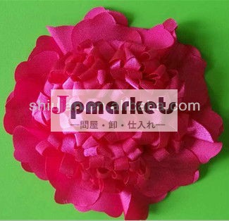 赤いシフォン2014年/サテン/シルク生地の人工花の卸売問屋・仕入れ・卸・卸売り