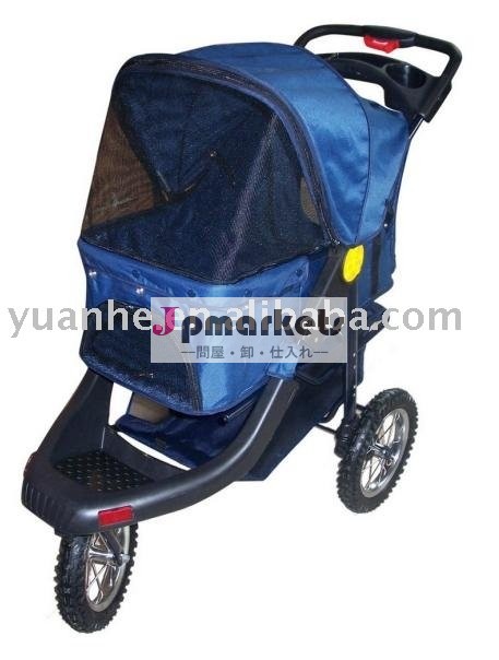 デラックスペットベビーカー3車輪ジョギングw/12" 地形evaタイヤ問屋・仕入れ・卸・卸売り