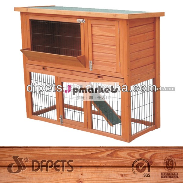 dfr041トレイ付き木製ウサギ小屋問屋・仕入れ・卸・卸売り