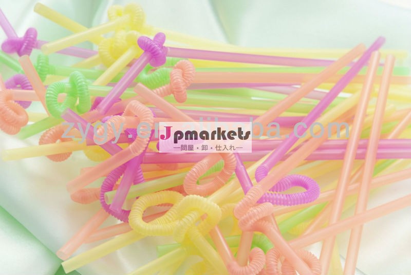 子供用プラスチック熱い販売のストローで面白い形状問屋・仕入れ・卸・卸売り