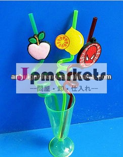 フルーツ- 状の湾曲した漫画アートわら問屋・仕入れ・卸・卸売り