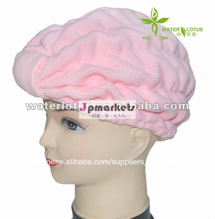 速のhotsaleのmicrofiberの睡眠の帽子乾燥したピンク色のヘアドライヤの覆い問屋・仕入れ・卸・卸売り