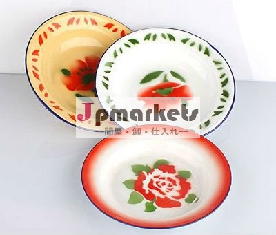 kichenware 28/30/32/34CMのエナメルの花の洗面器問屋・仕入れ・卸・卸売り