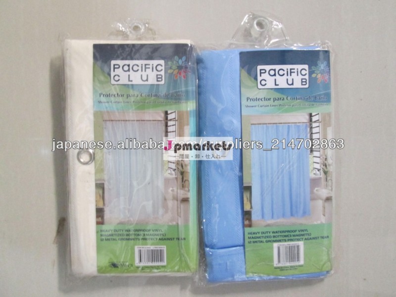 日本のためのPVC家庭用品のカスタム設計の浴室のシャワーカーテン問屋・仕入れ・卸・卸売り
