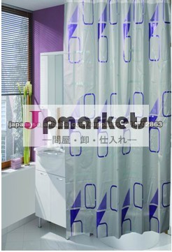 日本のためのEVA家庭用品のカスタム設計の浴室のシャワーカーテン問屋・仕入れ・卸・卸売り
