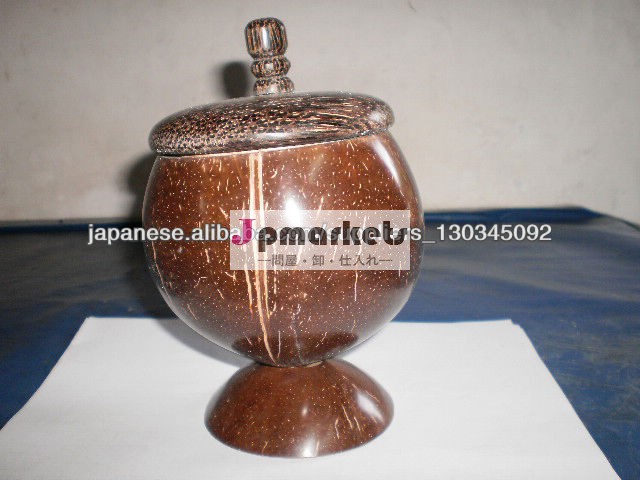 coconut shell and palm wood made soup and stock pot suger pot問屋・仕入れ・卸・卸売り