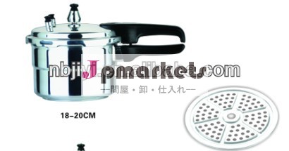 アルミポリッシュ4lスチーマー付き圧力鍋問屋・仕入れ・卸・卸売り