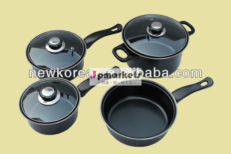 黒色炭素鋼7個非- スティックコーティング調理器具セット問屋・仕入れ・卸・卸売り