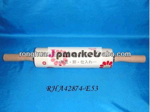 木製ハンドル付きronghuaセラミックスローリングピン問屋・仕入れ・卸・卸売り