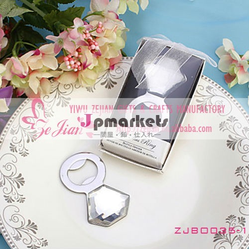 『シャイン、 輝き・ポップ!" ダイヤモンドワインボトルオープナーのための結婚式のパーティの記念品問屋・仕入れ・卸・卸売り