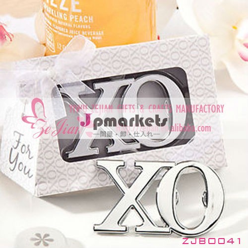 新しい到着の抱擁キス・xo栓抜きの好意ギフト花嫁のシャワーの結婚式問屋・仕入れ・卸・卸売り