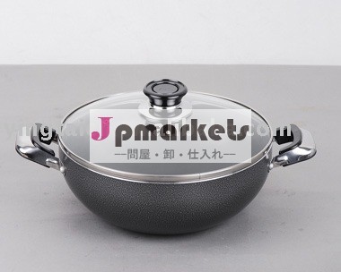 アルミノン- スティックダブルハンドルの中華鍋問屋・仕入れ・卸・卸売り